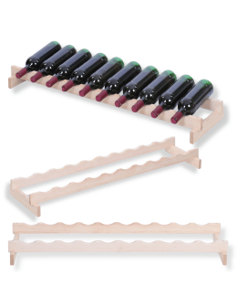 Stojak na wino regał modułowy na butelki 1x10 but POJEMNY BEZ NARZĘDZI