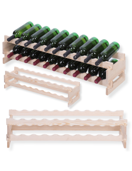 Stojak na wino regał modułowy na butelki 2x10 but POJEMNY BEZ NARZĘDZI