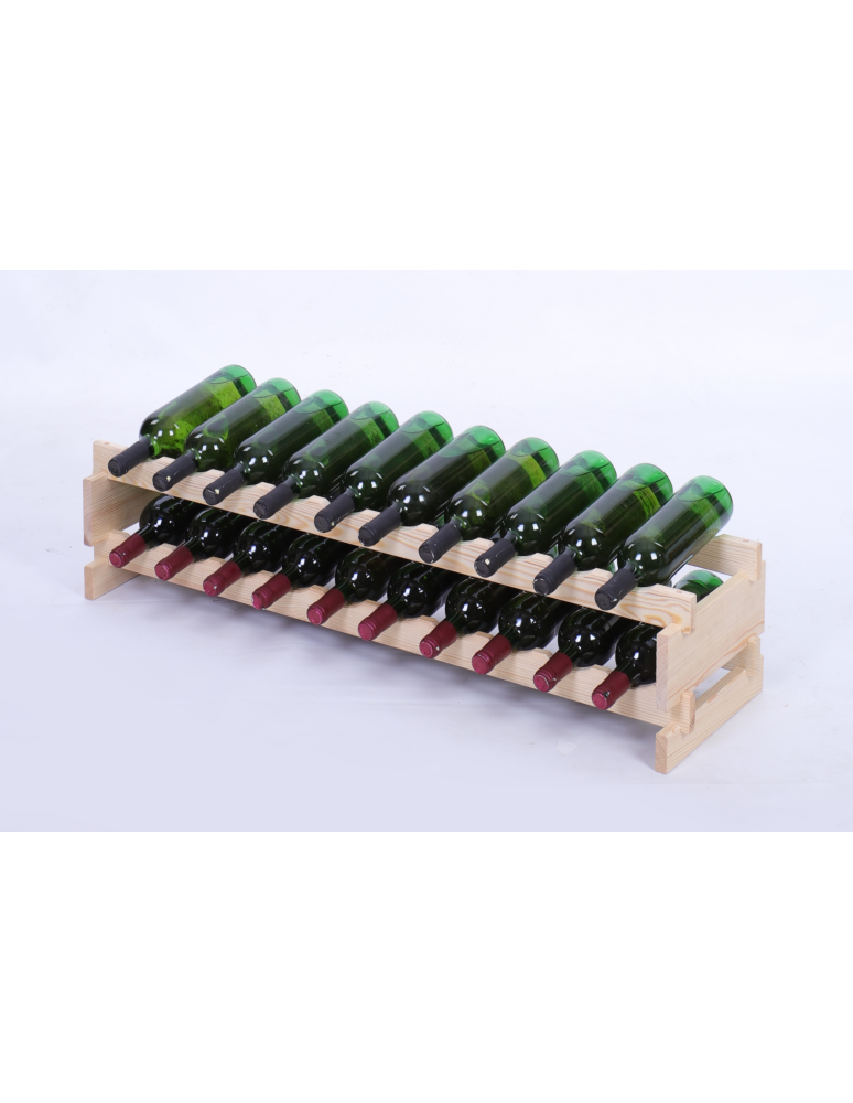 Modułowe stojaki do butelek RW11 - Stojak na wino regał modułowy na butelki 2x10 but POJEMNY BEZ NARZĘDZI - product b2b.wamar.biz 2