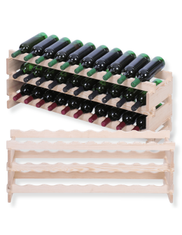 Stojak na wino regał modułowy na butelki 3x10 but POJEMNY BEZ NARZĘDZI