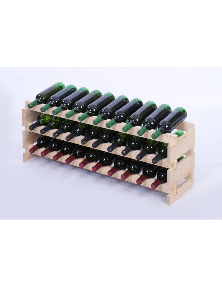 Modułowe stojaki do butelek RW11 - Stojak na wino regał modułowy na butelki 3x10 but POJEMNY BEZ NARZĘDZI - product b2b.wamar.biz 2