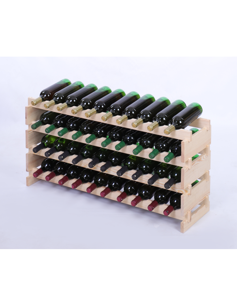 Modułowe stojaki do butelek RW11 - Stojak na wino regał modułowy na butelki 4x10 but POJEMNY BEZ NARZĘDZI - product b2b.wamar.biz 2