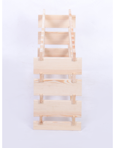 Modułowe stojaki do butelek RW11 - Stojak na wino regał modułowy na butelki 4x10 but POJEMNY BEZ NARZĘDZI - product 5