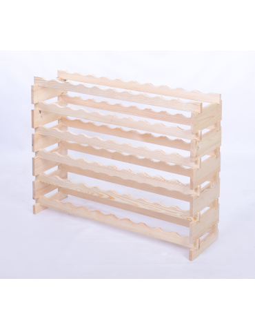 Modułowe stojaki do butelek RW11 - Stojak na wino regał modułowy na butelki 6x10 but BUDUJ JAK KLOCKI EKO - product 3