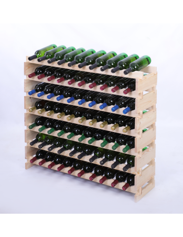 Stojak na wino regał modułowy na butelki 7x10 but BUDUJ JAK KLOCKI EKO - produkt 2