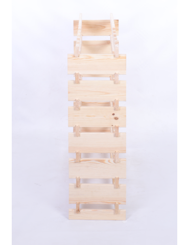 Modułowe stojaki do butelek RW11 - Stojak na wino regał modułowy na butelki 7x10 but BUDUJ JAK KLOCKI EKO - product 5