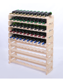 Stojak na wino regał modułowy na butelki 9x10 but POJEMNY BEZ NARZĘDZI - product 2