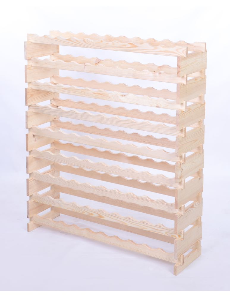 Modułowe stojaki do butelek RW11 - Stojak na wino regał modułowy na butelki 9x10 but POJEMNY BEZ NARZĘDZI - product b2b.wamar.biz 3