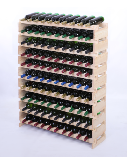 Stojak na wino regał modułowy na butelki 10x10 but DUŻY MONTAŻ BEZ NARZĘDZI - product 2