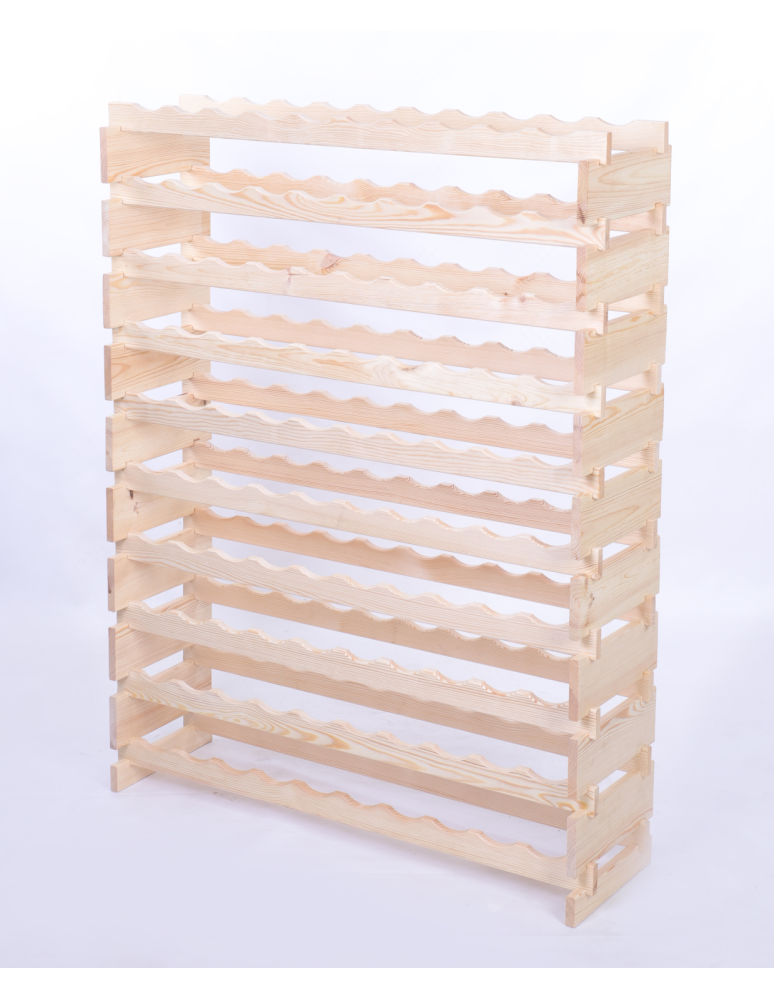 Modułowe stojaki do butelek RW11 - Stojak na wino regał modułowy na butelki 10x10 but DUŻY MONTAŻ BEZ NARZĘDZI - produkt b2b.wamar.biz 3