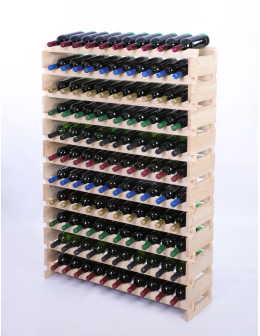 Stojak na wino regał modułowy na butelki 11x10 but DUŻY MONTAŻ BEZ NARZĘDZI - product 2