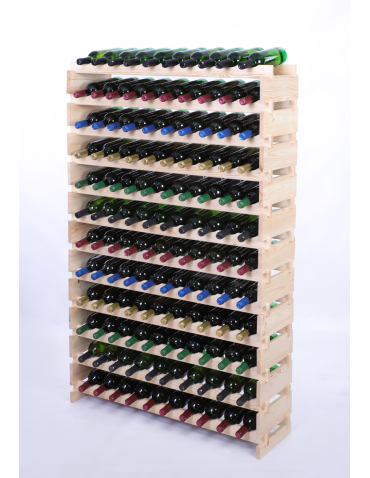 Stojak na wino regał modułowy na butelki 12x10 but DUŻY MONTAŻ BEZ NARZĘDZI - product 2