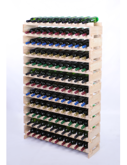 Stojak na wino regał modułowy na butelki 12x10 but DUŻY MONTAŻ BEZ NARZĘDZI - product 2