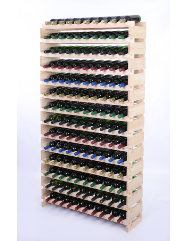 Stojak na wino regał modułowy na butelki 14x10 but POJEMNY BEZ NARZĘDZI - produkt 2