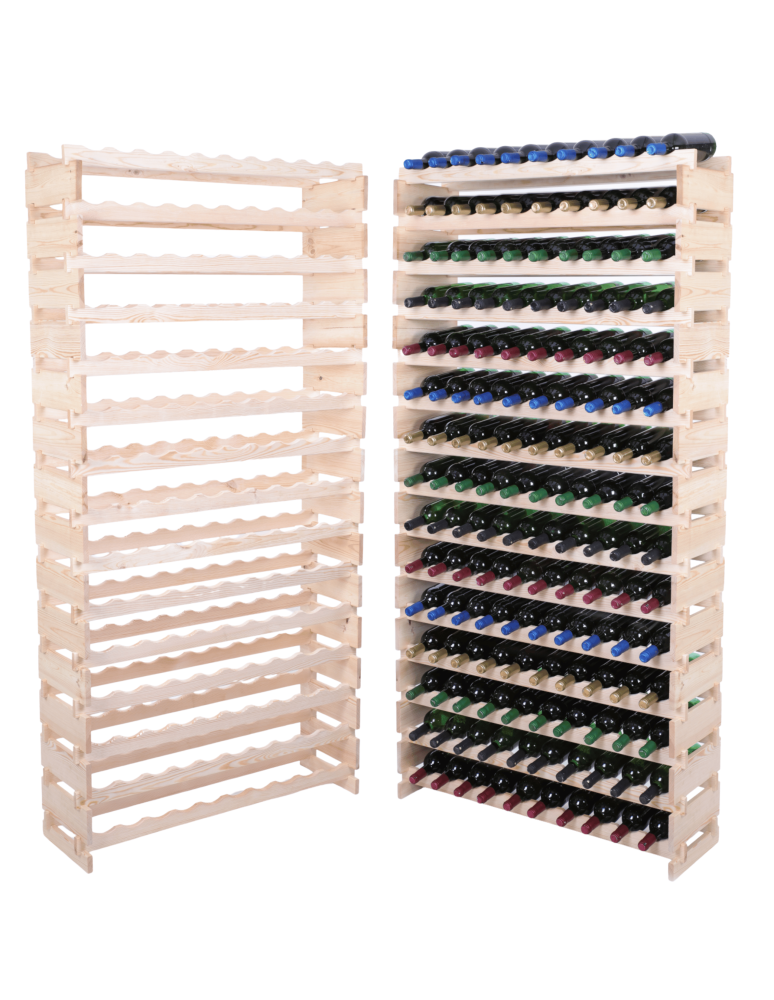 Modułowe stojaki do butelek RW11 - Stojak na wino regał modułowy na butelki 15x10 but WYSOKI BEZ NARZĘDZI - product b2b.wamar.biz 1