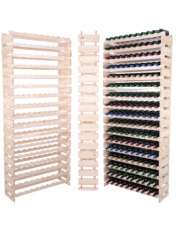 Stojak na wino regał modułowy na butelki 17x10 but WYSOKI BEZ NARZĘDZI