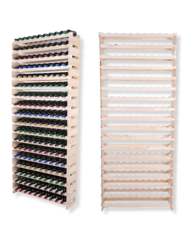 Stojak na wino regał modułowy na butelki 18x10 but WYSOKI BEZ NARZĘDZI