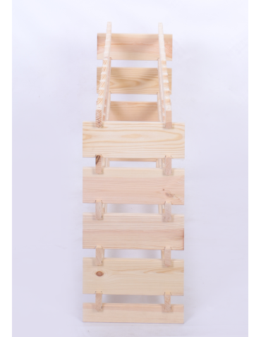 Modułowe stojaki do butelek RW11 - Stojak na wino regał modułowy na butelki 5x12 but BUDUJ JAK KLOCKI EKO - product 3