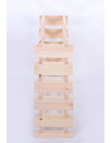 Modułowe stojaki do butelek RW11 - Stojak na wino regał modułowy na butelki 6x12 but BUDUJ JAK KLOCKI EKO - product 4