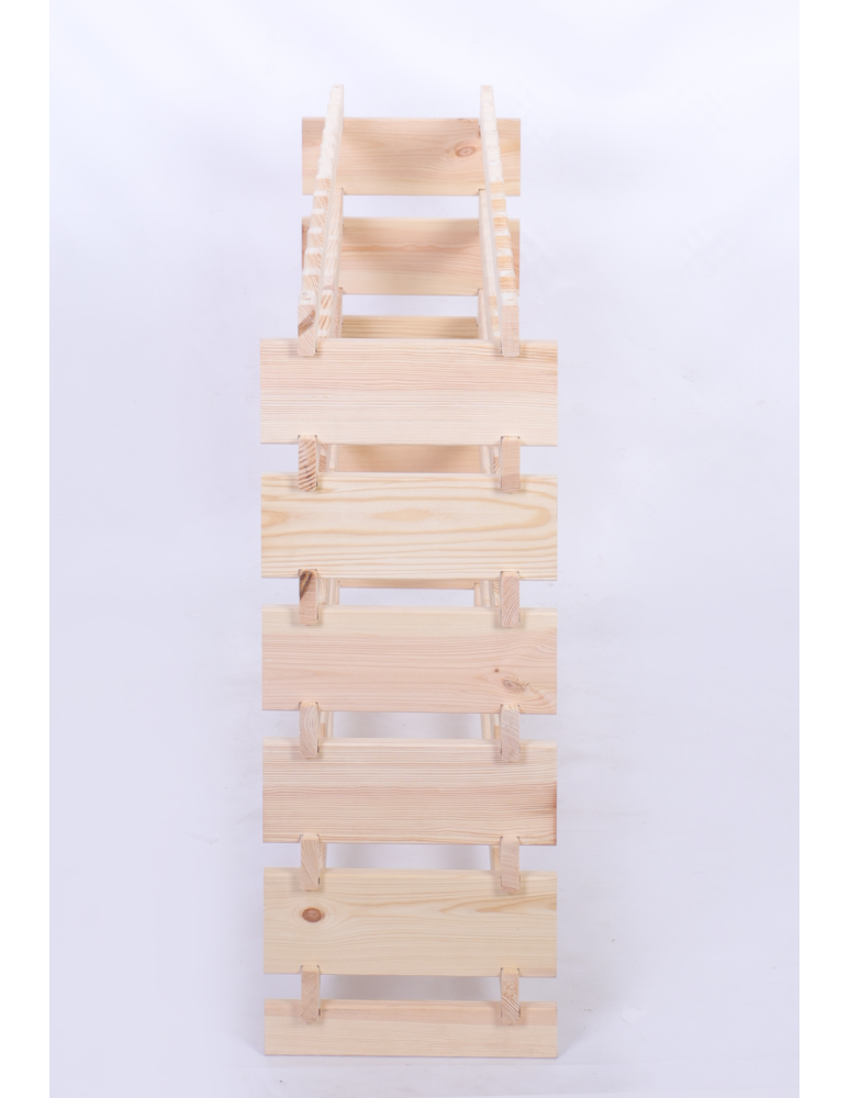 Modułowe stojaki do butelek RW11 - Stojak na wino regał modułowy na butelki 6x12 but BUDUJ JAK KLOCKI EKO - product b2b.wamar.biz 4