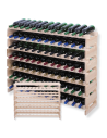 Stojak na wino regał modułowy na butelki 7x12 but BUDUJ JAK KLOCKI EKO