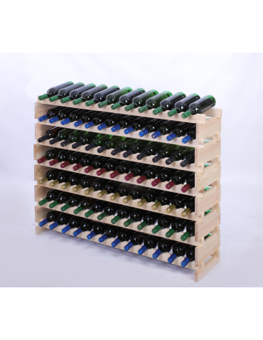 Stojak na wino regał modułowy na butelki 7x12 but BUDUJ JAK KLOCKI EKO - produkt 2