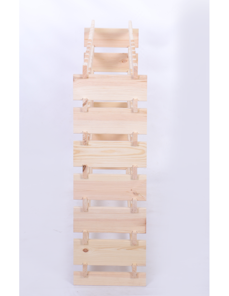 Modułowe stojaki do butelek RW11 - Stojak na wino regał modułowy na butelki 7x12 but BUDUJ JAK KLOCKI EKO - product b2b.wamar.biz 5