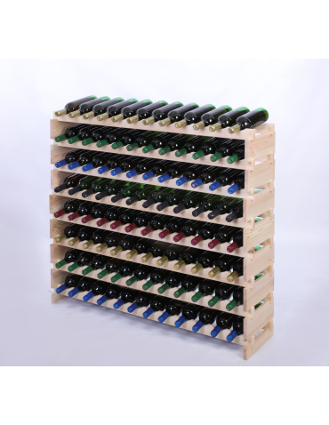 Stojak na wino regał modułowy na butelki 8x12 but SZEROKI BEZ NARZĘDZI - produkt 2