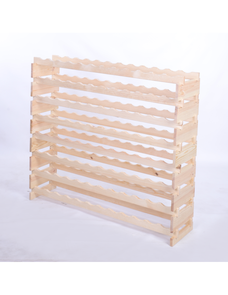 Modułowe stojaki do butelek RW11 - Stojak na wino regał modułowy na butelki 8x12 but SZEROKI BEZ NARZĘDZI - product b2b.wamar.biz 3