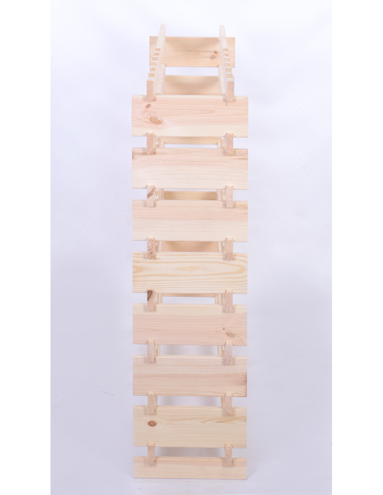 Modułowe stojaki do butelek RW11 - Stojak na wino regał modułowy na butelki 8x12 but SZEROKI BEZ NARZĘDZI - product b2b.wamar.biz 5