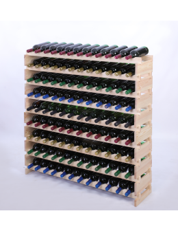 Stojak na wino regał modułowy na butelki 9x12 but SZEROKI BEZ NARZĘDZI - product 2