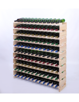 Stojak na wino regał modułowy na butelki 10x12 but DUŻY MONTAŻ BEZ NARZĘDZI - product 2