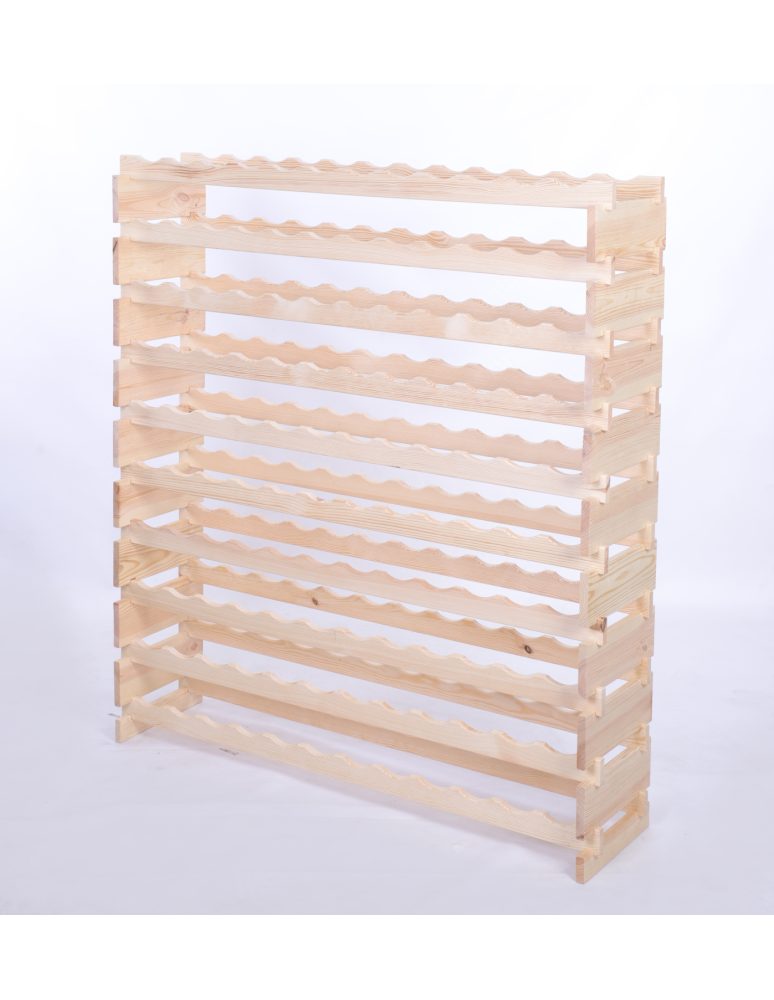 Modułowe stojaki do butelek RW11 - Stojak na wino regał modułowy na butelki 10x12 but DUŻY MONTAŻ BEZ NARZĘDZI - produkt b2b.wamar.biz 3