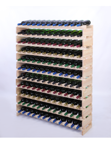 Stojak na wino regał modułowy na butelki 11x12 but DUŻY MONTAŻ BEZ NARZĘDZI - produkt 2