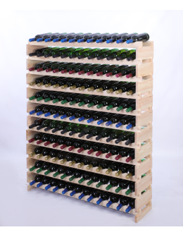 Stojak na wino regał modułowy na butelki 11x12 but DUŻY MONTAŻ BEZ NARZĘDZI - product 2