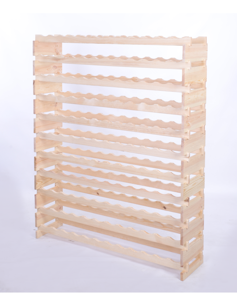 Modułowe stojaki do butelek RW11 - Stojak na wino regał modułowy na butelki 11x12 but DUŻY MONTAŻ BEZ NARZĘDZI - product b2b.wamar.biz 3