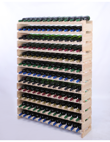 Stojak na wino regał modułowy na butelki 12x12 but DUŻY MONTAŻ BEZ NARZĘDZI - produkt 2