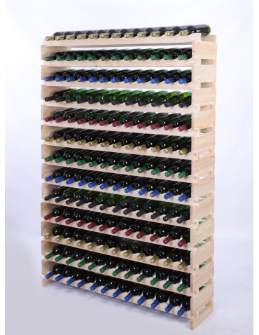 Stojak na wino regał modułowy na butelki 13x12 but SZEROKI BEZ NARZĘDZI - produkt 2