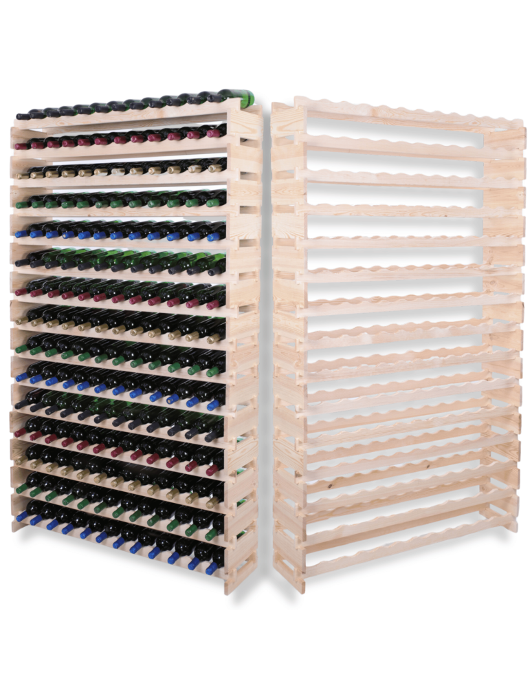 Modułowe stojaki do butelek RW11 - Stojak na wino regał modułowy na butelki 15x12 but WYSOKI BEZ NARZĘDZI - product b2b.wamar.biz 1