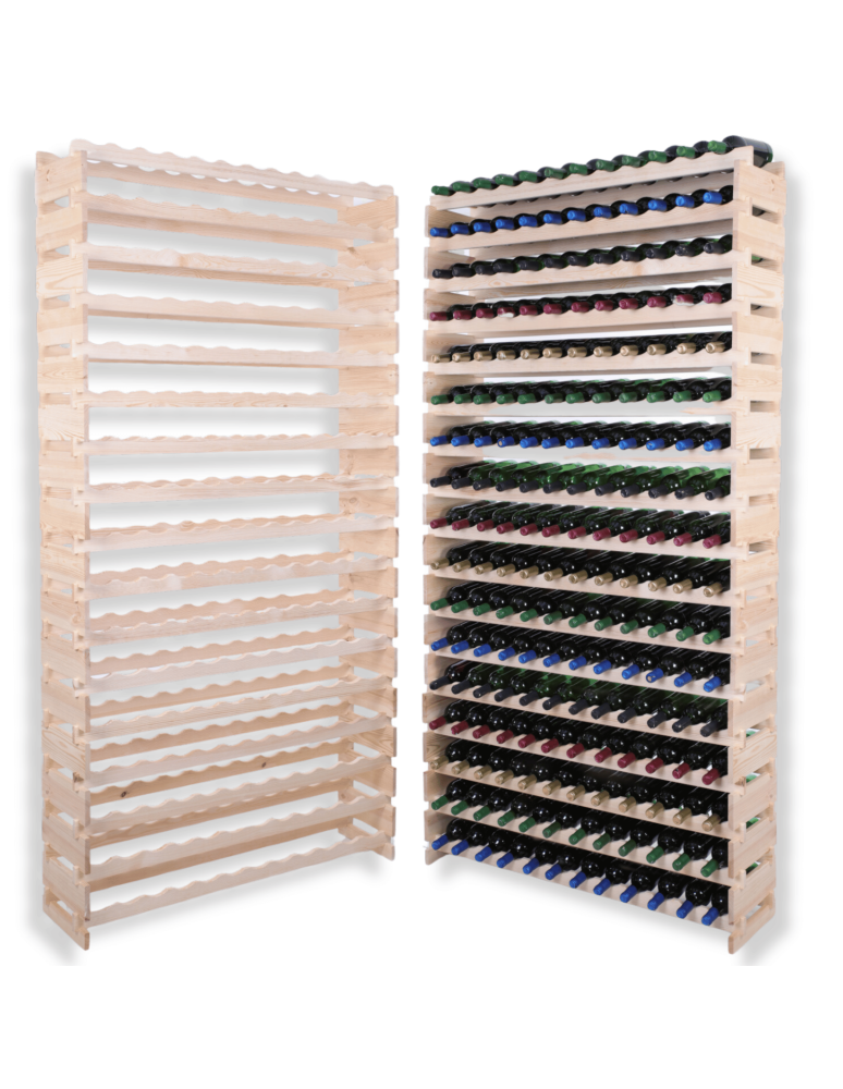 Modułowe stojaki do butelek RW11 - Stojak na wino regał modułowy na butelki 17x12 but WYSOKI BEZ NARZĘDZI - product b2b.wamar.biz 1