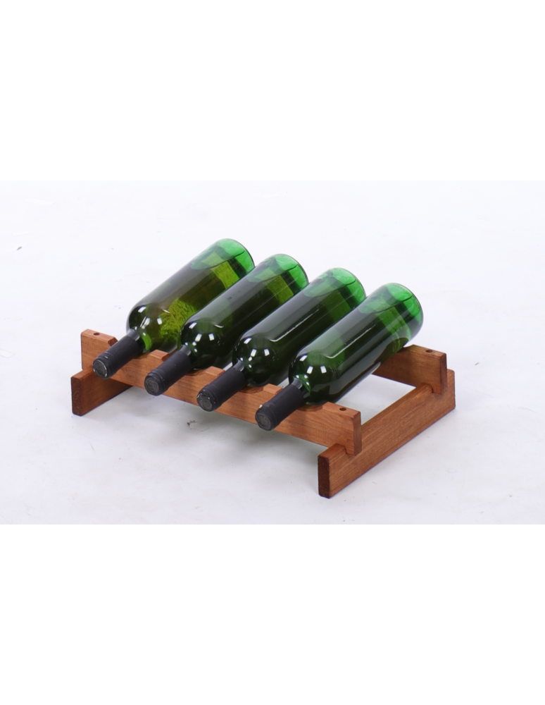 Modułowe stojaki do butelek RW11 - Stojak na wino regał modułowy na butelki 1x4 but WĄSKI ECO BEZ NARZĘDZI - produkt b2b.wamar.biz 2