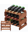 Stojak na wino regał modułowy na butelki 3x4 but WĄSKI ECO BEZ NARZĘDZI