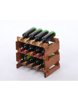 Stojak na wino regał modułowy na butelki 3x4 but WĄSKI ECO BEZ NARZĘDZI - product 2