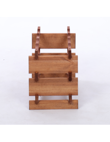 Modułowe stojaki do butelek RW11 - Stojak na wino regał modułowy na butelki 3x4 but WĄSKI ECO BEZ NARZĘDZI - produkt 5