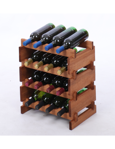 Stojak na wino regał modułowy na butelki 4x4 but WĄSKI ECO BEZ NARZĘDZI - produkt 2