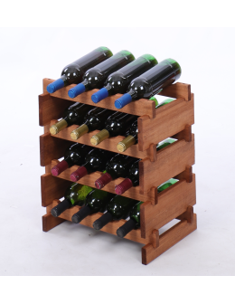 Stojak na wino regał modułowy na butelki 4x4 but WĄSKI ECO BEZ NARZĘDZI - product 2