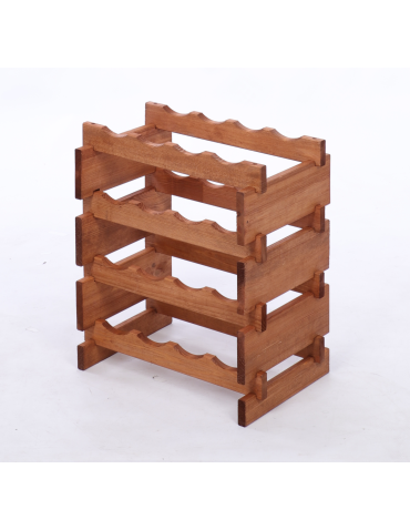 Modułowe stojaki do butelek RW11 - Stojak na wino regał modułowy na butelki 4x4 but WĄSKI ECO BEZ NARZĘDZI - produkt 3