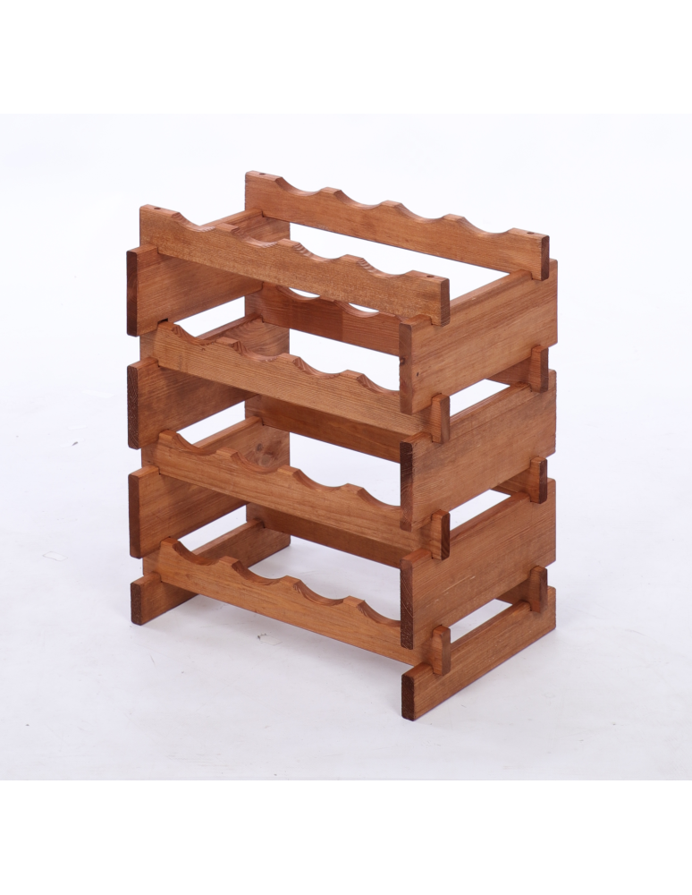 Modułowe stojaki do butelek RW11 - Stojak na wino regał modułowy na butelki 4x4 but WĄSKI ECO BEZ NARZĘDZI - produkt b2b.wamar.biz 3