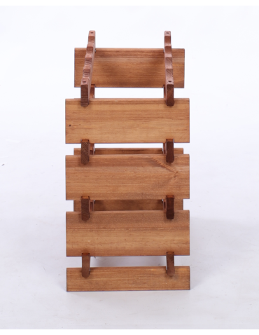 Modułowe stojaki do butelek RW11 - Stojak na wino regał modułowy na butelki 4x4 but WĄSKI ECO BEZ NARZĘDZI - produkt 5