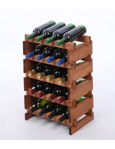 Stojak na wino regał modułowy na butelki 5x4 but BUDUJ JAK KLOCKI EKO - produkt 2